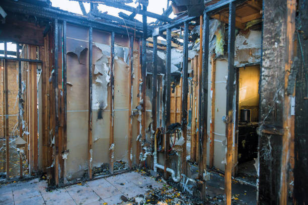 Professional Fire Damage Assessment technician working in Hortonville, WI